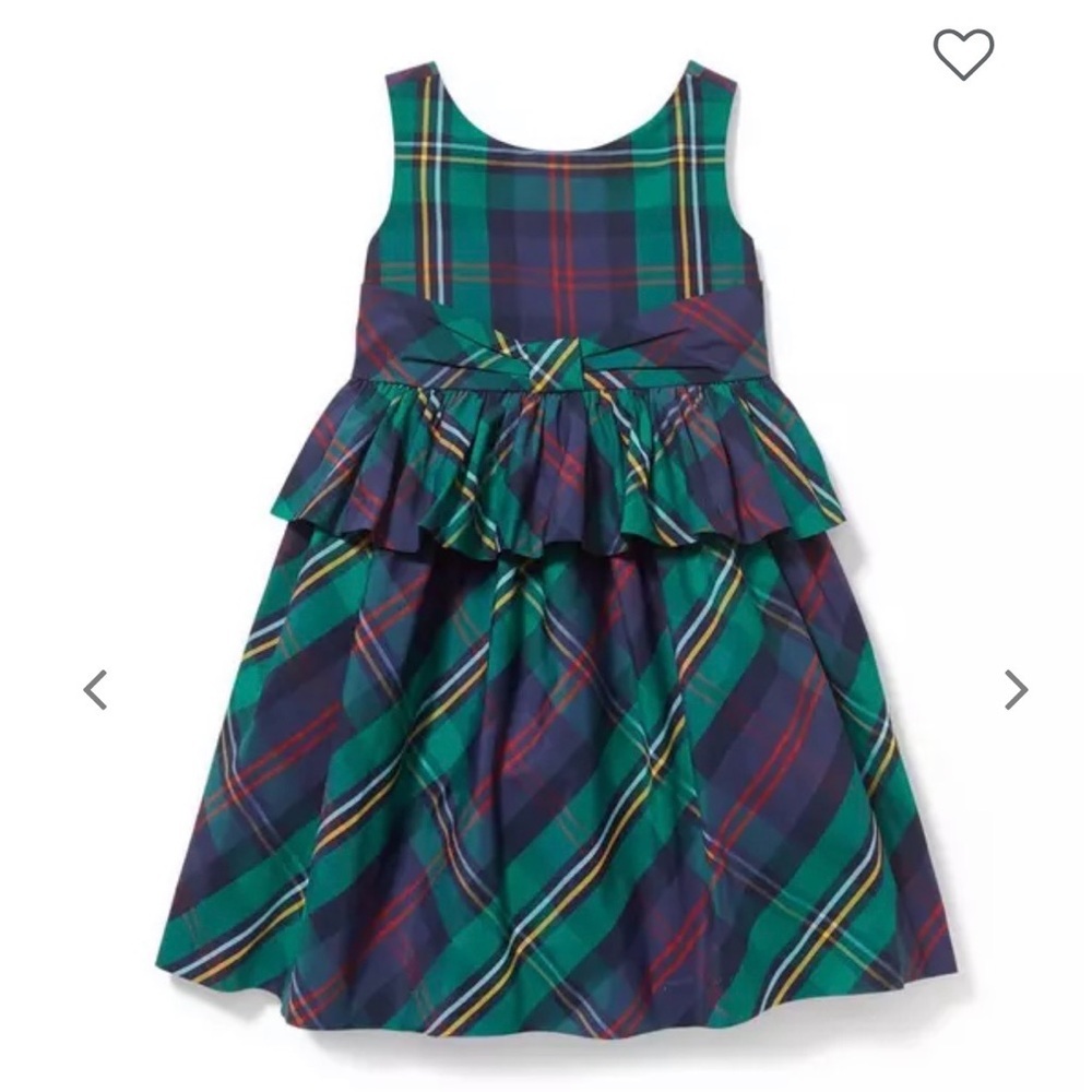 Janie and Jack Peplum Tartan Holiday Dress